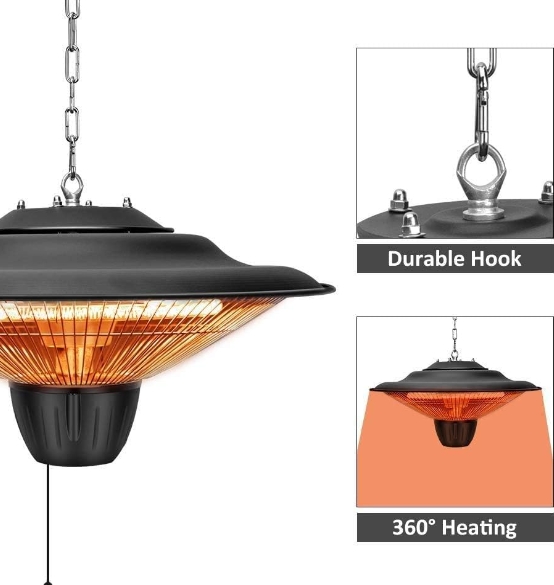 Bathroom heater waterproof